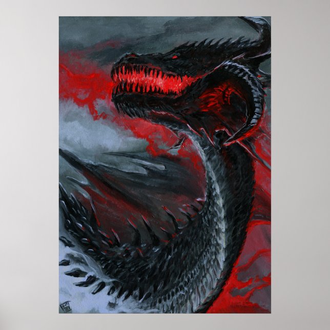 Drache der Dunklen Flamme Poster (Vorne)