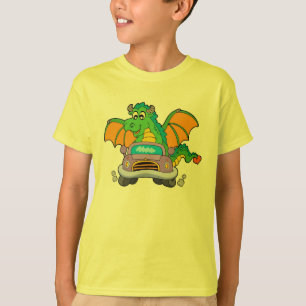 Drache, der ein Auto fährt! T-Shirt