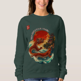 Drache der Krimson Sun Sweatshirt