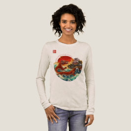 Drache der Krimson Sun Tri-Blend Shirt