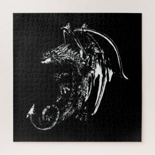 Drache der Nacht Fantasy Dunkler Mystischer Drache