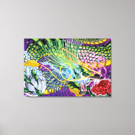 Drache der Rose Stretched Leinwand Art Prints