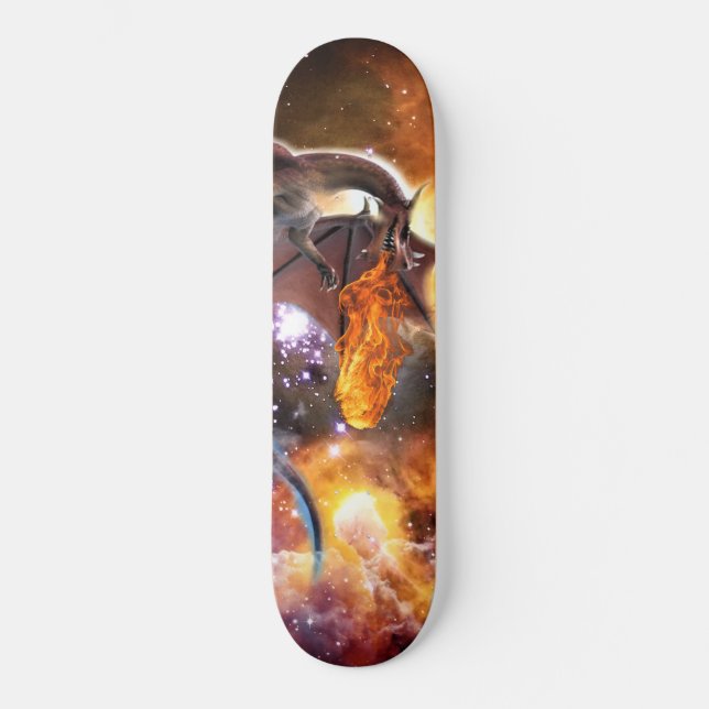Drache der Sternengalaxie Skateboard (Vorderseite)