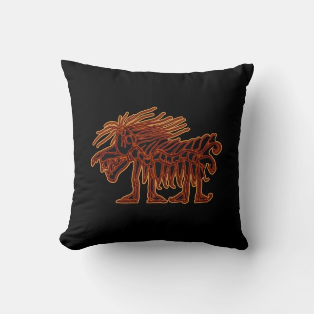 Drache des Untoten Kissen (Vorderseite)