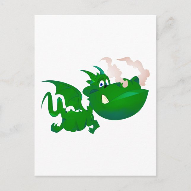 Drache Drache Postkarte (Vorderseite)
