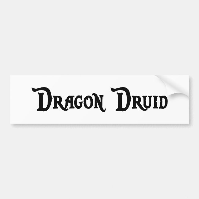 Drache-Druide-Autoaufkleber Autoaufkleber (Vorne)