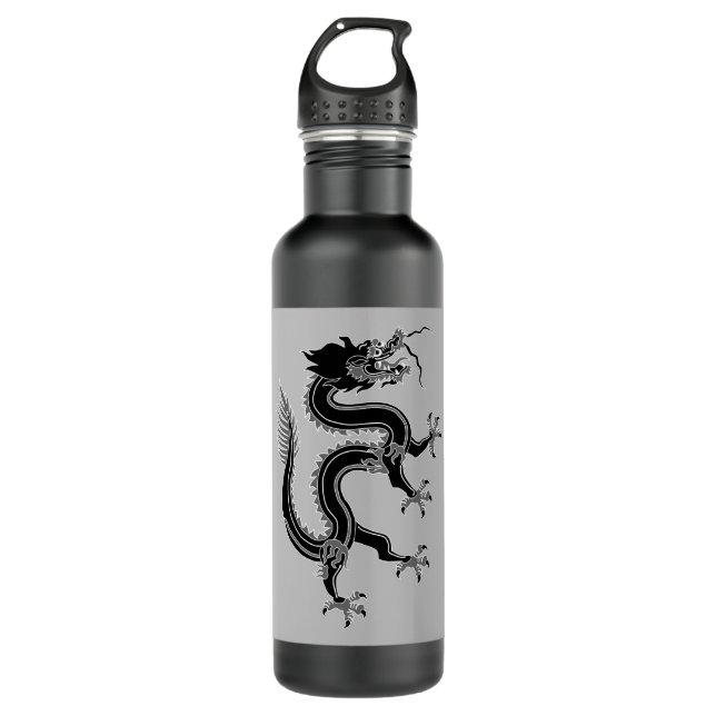 Drache Edelstahlflasche (Vorderseite)