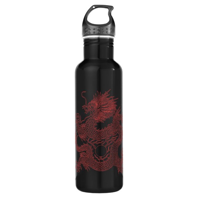 - Drache Edelstahlflasche (Vorderseite)
