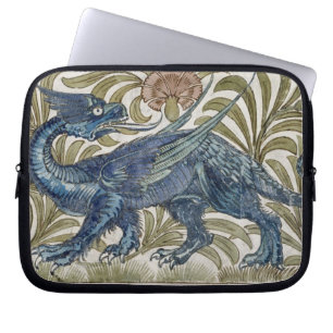 "Drache" Entwurf für eine Fliese (w/c auf Papier) Laptopschutzhülle