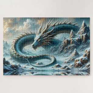 Drache erwacht in einer eisigen Welt