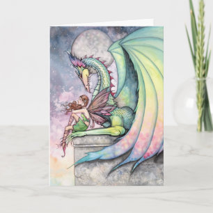 Drache Feenkarte von Molly Harrison Karte