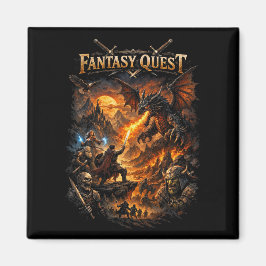 Drache feu Quest Magnet