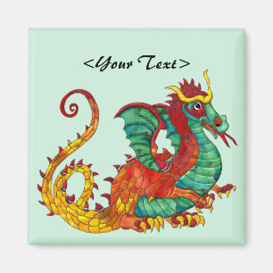 Drache-Feuer Magnet