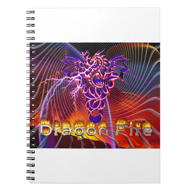 Drache Feuer  Notizblock (Vorderseite)