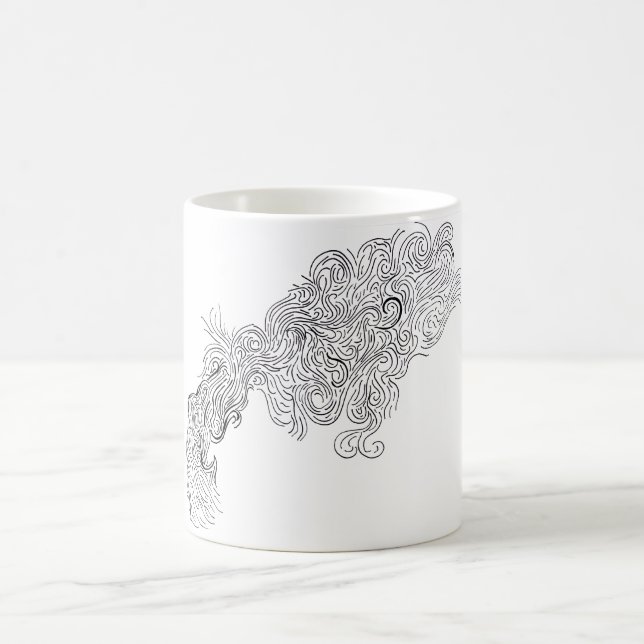Drache-Feuer-Tasse Kaffeetasse (Mittel)