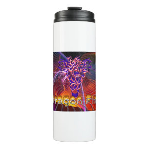 Drache Feuer  Thermosbecher