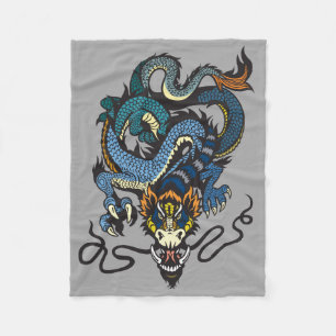 Drache Fleecedecke
