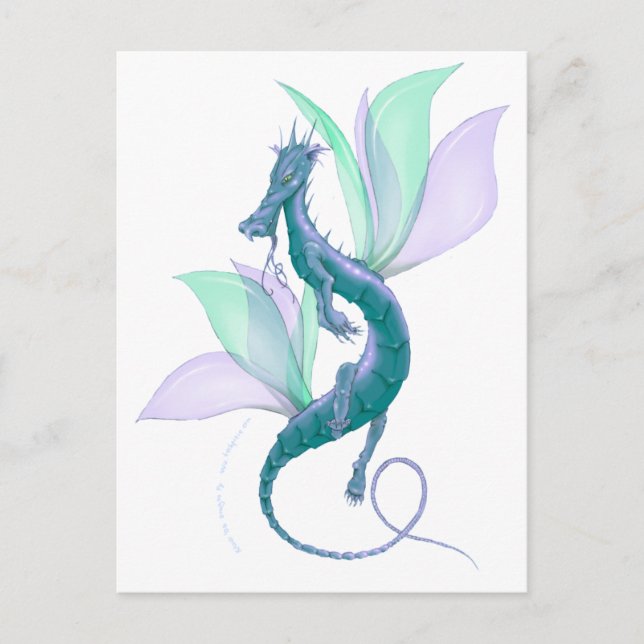 Drache-Fliege Postkarte (Vorderseite)