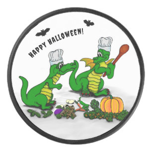 Drache - Frohes Halloween ! Heute werde ich kochen Eishockey Puck