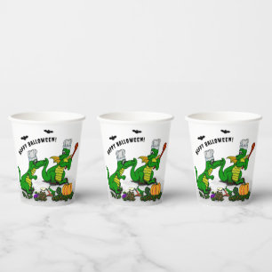Drache - Frohes Halloween ! Heute werde ich kochen Pappbecher