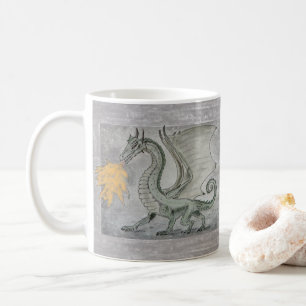 Drache für das Feueratmen Kaffeetasse