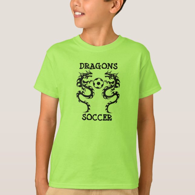 DRACHE-FUSSBALL-T - SHIRT (Vorderseite)