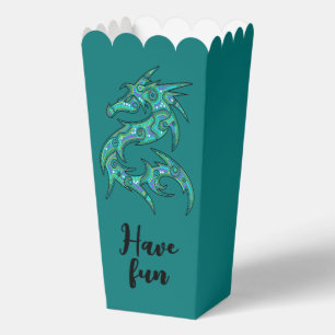 Drache gefüllt mit Punkten Muster 1 Geschenkschachtel