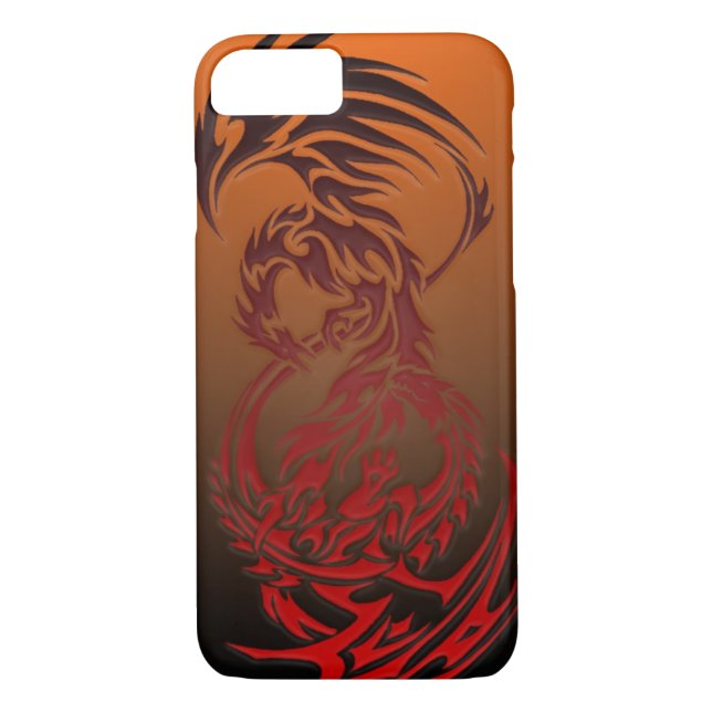 Drache GEGEN Phoenix iPhone 7 Fall Case-Mate iPhone Hülle (Rückseite)
