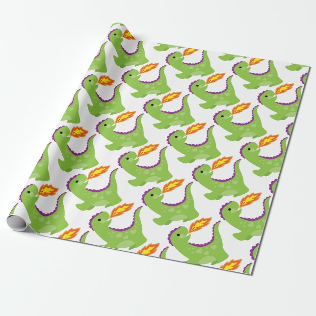 Drache Geschenkpapier (Ungerollt)