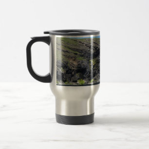 Drache Gesicht Felsen Klippen Skye Highlands Küste Reisebecher