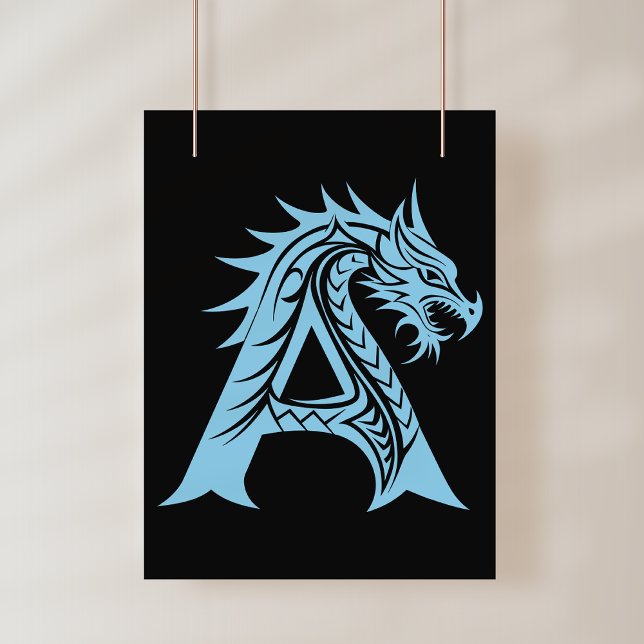 Drache gestalteter Buchstabe A, Drachenalphabet, M Poster (Von Creator hochgeladen)