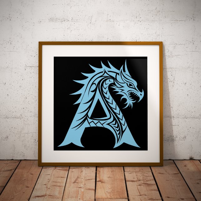 Drache gestalteter Buchstabe A, Drachenalphabet, M Poster (Von Creator hochgeladen)