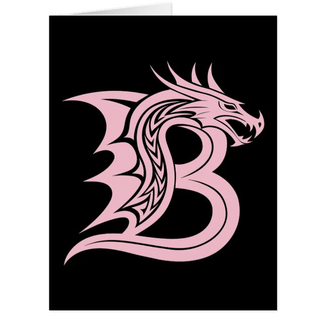 Drache gestalteter Buchstabe B, Drachenalphabet, M (Vorderseite)