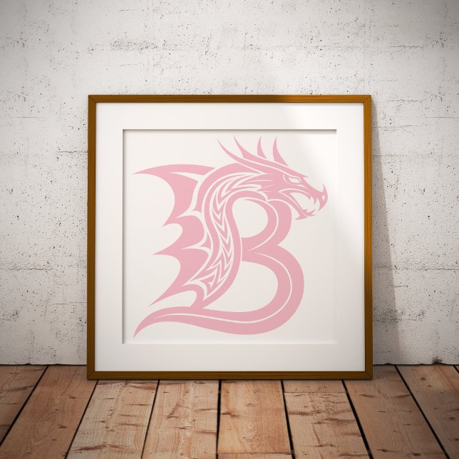 Drache gestalteter Buchstabe B, Drachenalphabet, M Poster (Von Creator hochgeladen)