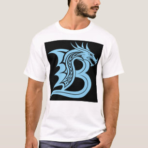 Drache gestalteter Buchstabe B, Drachenalphabet, M T-Shirt