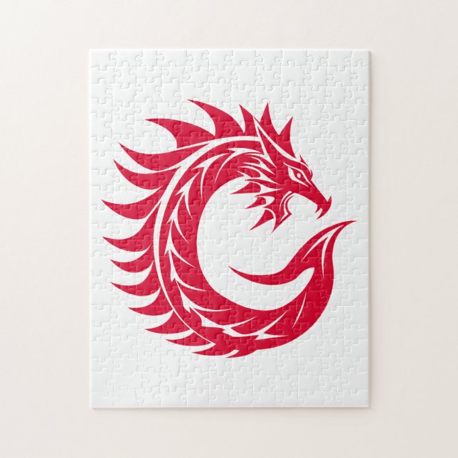 Drache gestalteter Buchstabe C, Drachenalphabet, M (Vertikal)