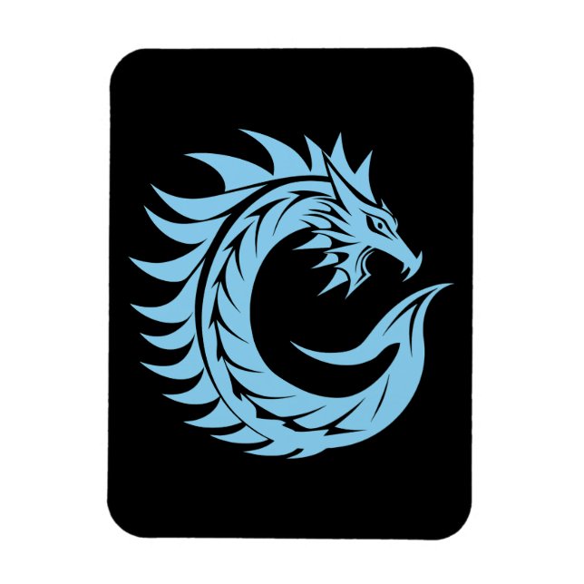 Drache gestalteter Buchstabe C, Drachenalphabet, M Magnet (Vertikal)
