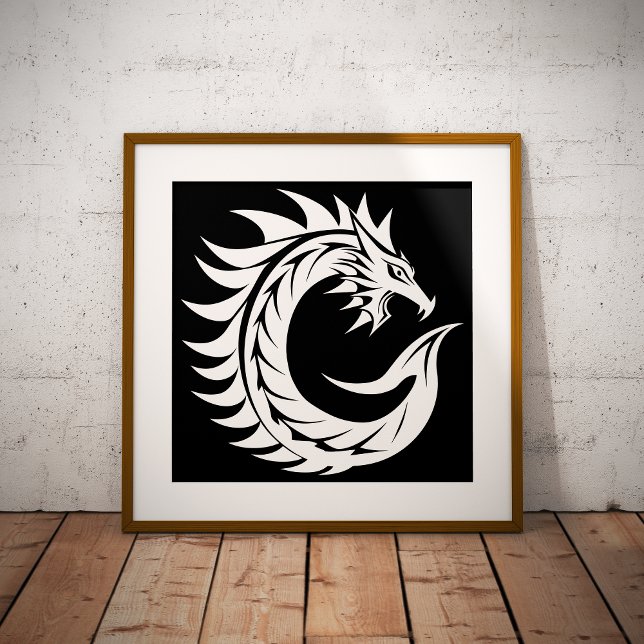 Drache gestalteter Buchstabe C, Drachenalphabet, M Poster (Von Creator hochgeladen)