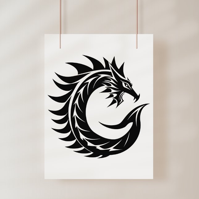 Drache gestalteter Buchstabe C, Drachenalphabet, M Poster (Von Creator hochgeladen)