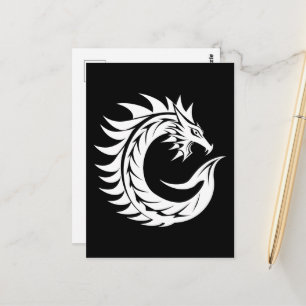 Drache gestalteter Buchstabe C, Drachenalphabet, M Postkarte