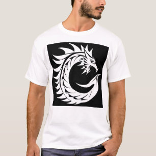 Drache gestalteter Buchstabe C, Drachenalphabet, M T-Shirt