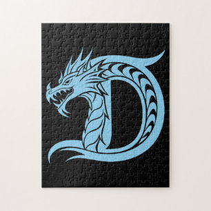 Drache gestalteter Buchstabe D, Drachenalphabet, M