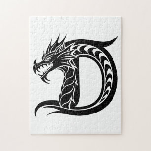 Drache gestalteter Buchstabe D, Drachenalphabet, M