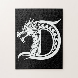 Drache gestalteter Buchstabe D, Drachenalphabet, M