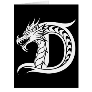 Drache gestalteter Buchstabe D, Drachenalphabet, M