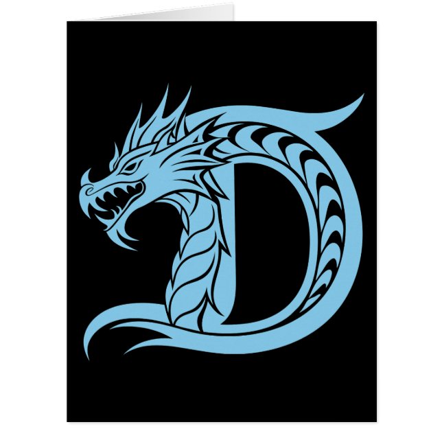 Drache gestalteter Buchstabe D, Drachenalphabet, M (Vorderseite)