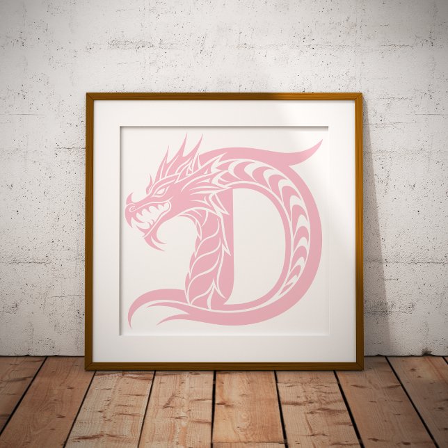 Drache gestalteter Buchstabe D, Drachenalphabet, M Poster (Von Creator hochgeladen)
