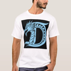 Drache gestalteter Buchstabe D, Drachenalphabet, M T-Shirt