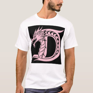 Drache gestalteter Buchstabe D, Drachenalphabet, M T-Shirt