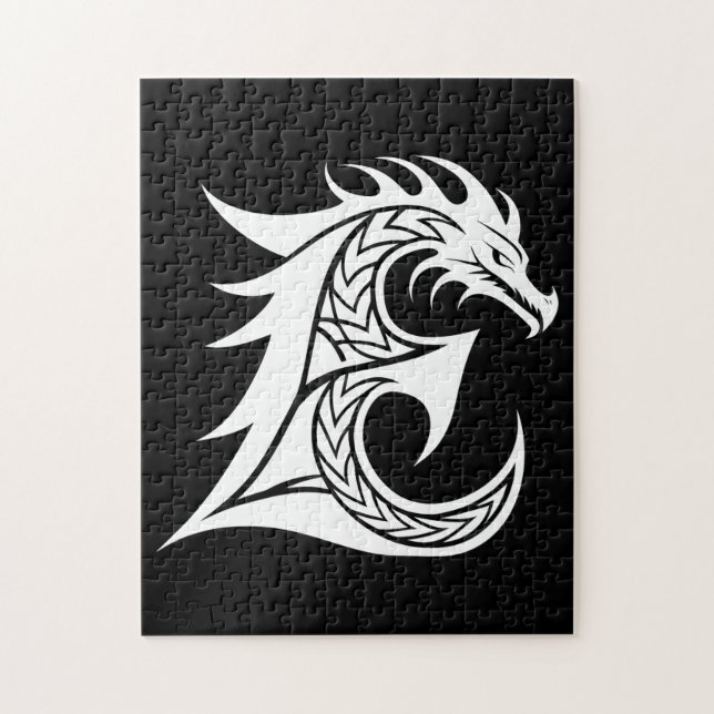 Drache gestalteter Buchstabe E, Drachenalphabet, M (Vertikal)